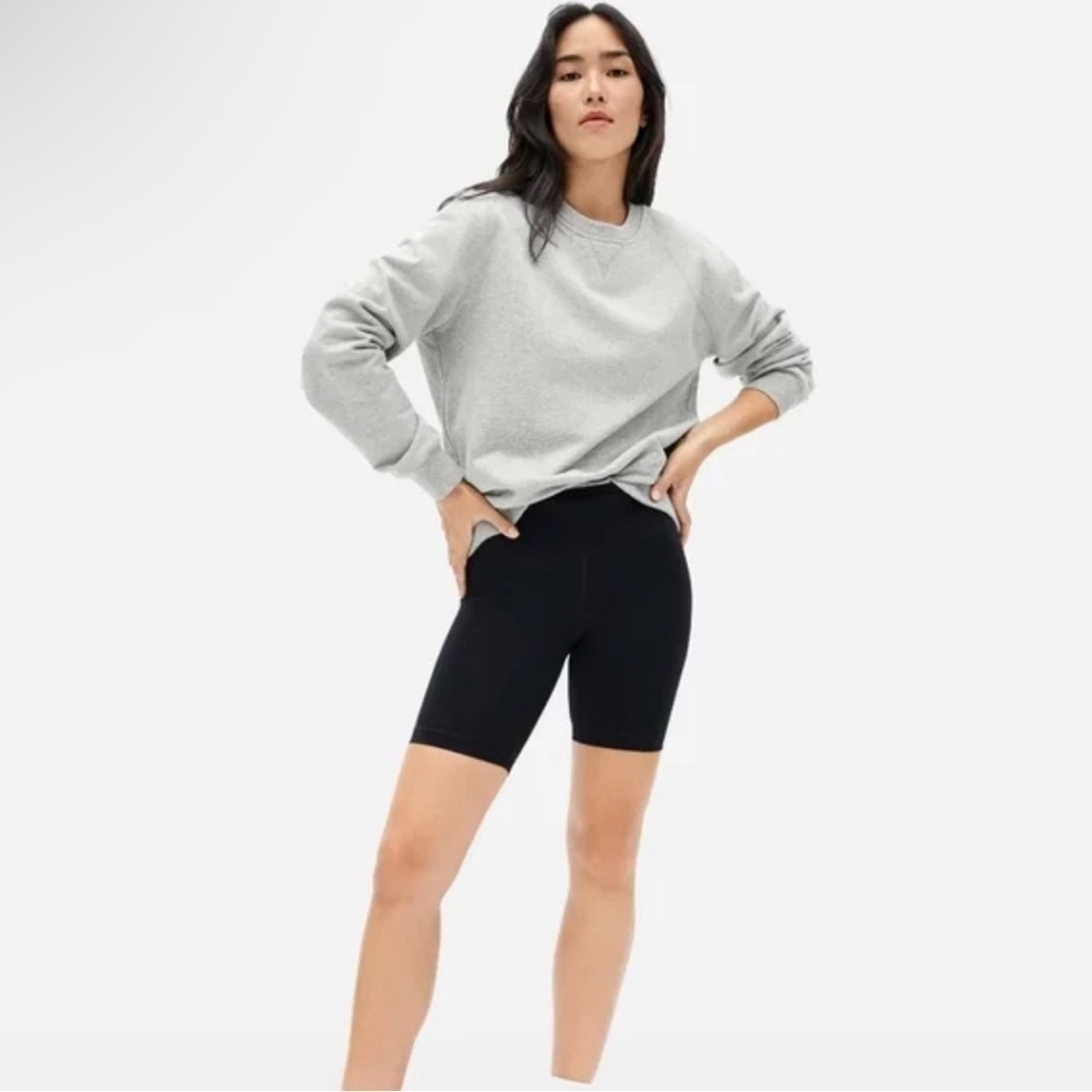 Everlane The Unisex French Terry Crew Sweatshirt Heathered Grey Size XXS